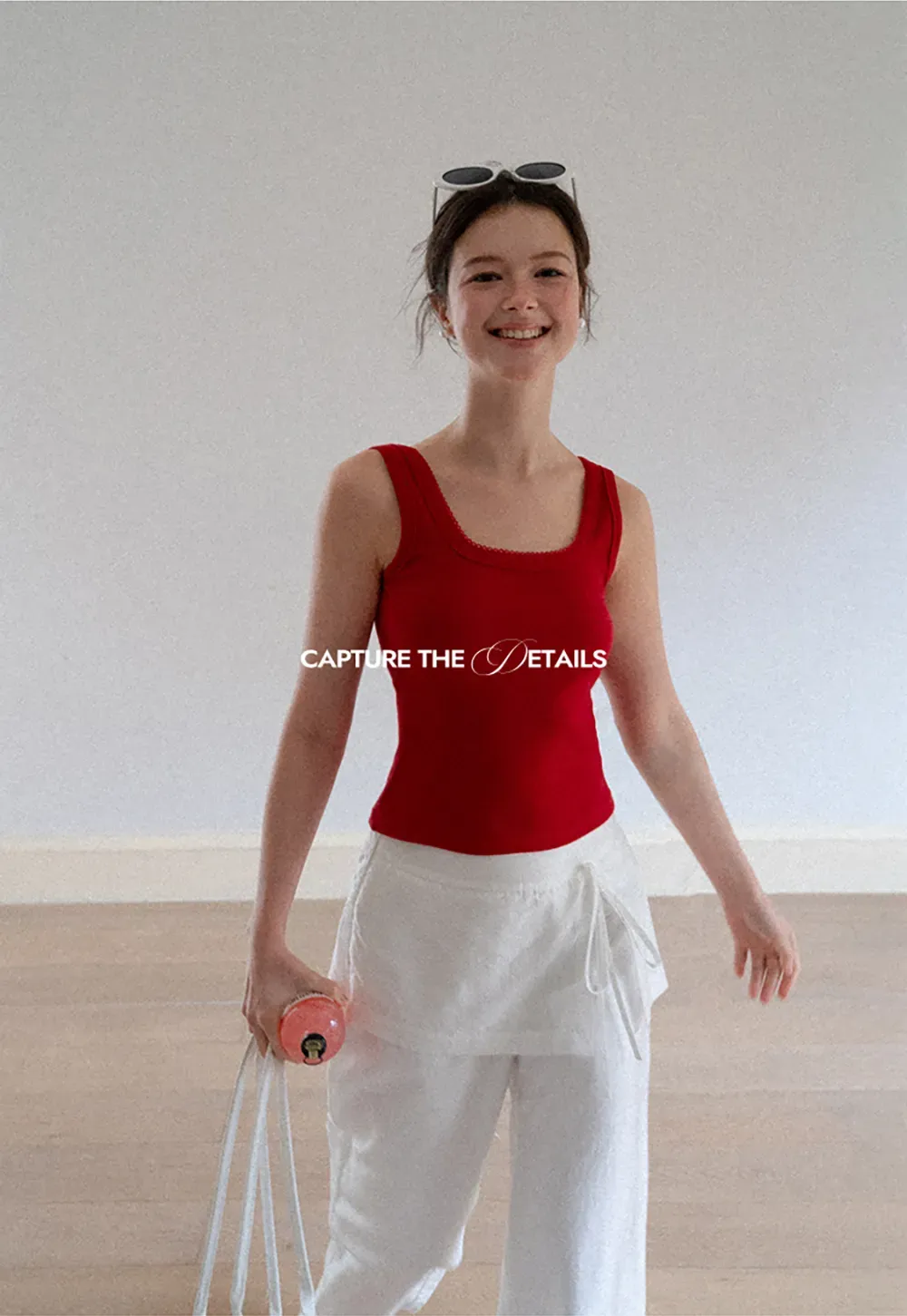 Cropped Square Neck Tank Top