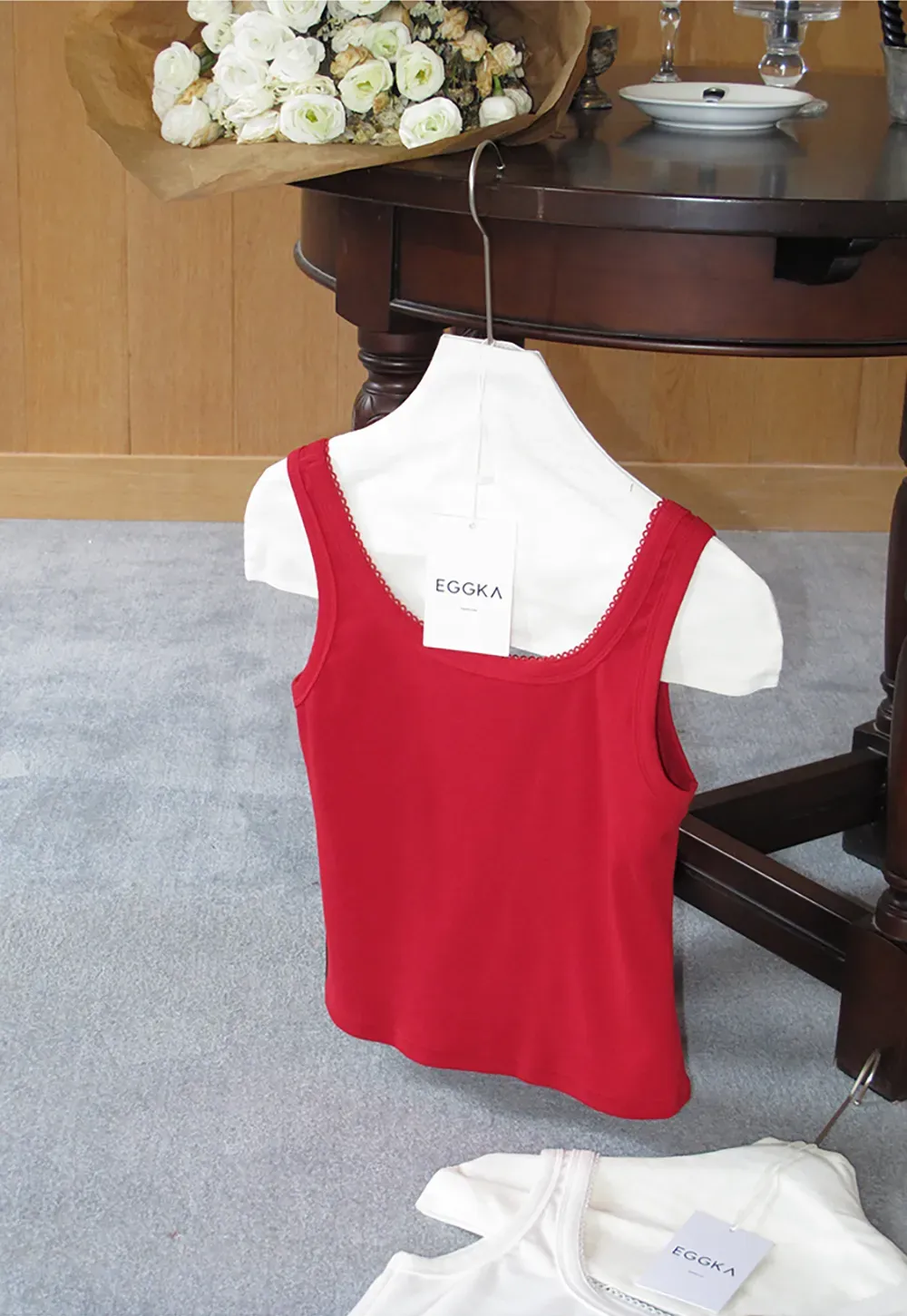 Cropped Square Neck Tank Top