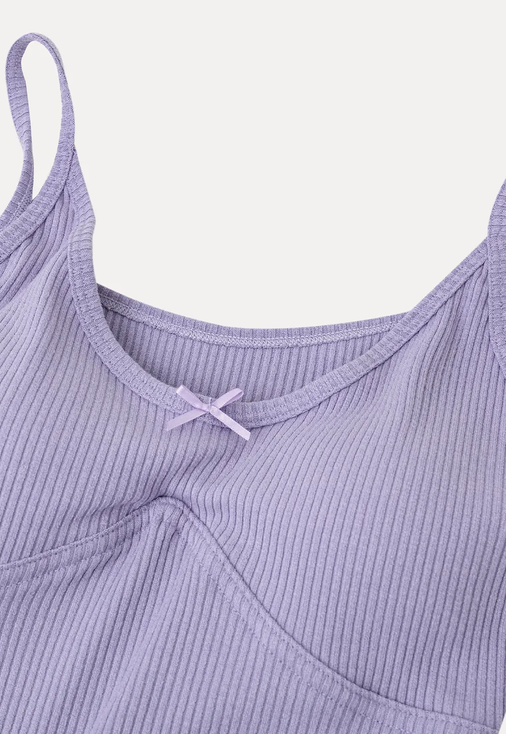 Ribbed Knit V Neck Tank Top