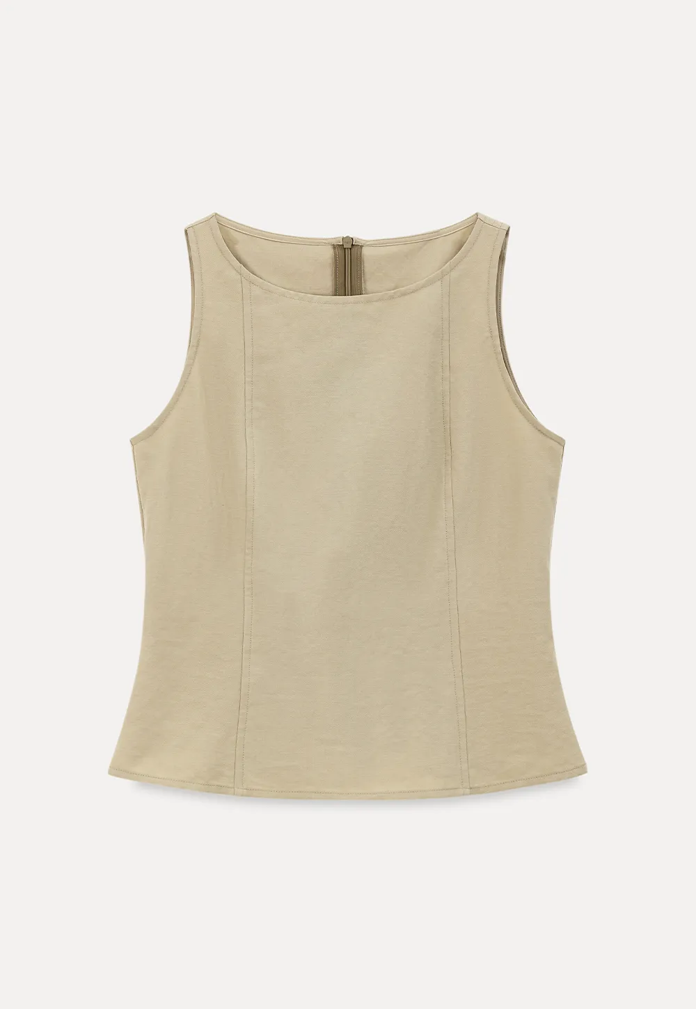 Tanktop mit strukturierten Nähten