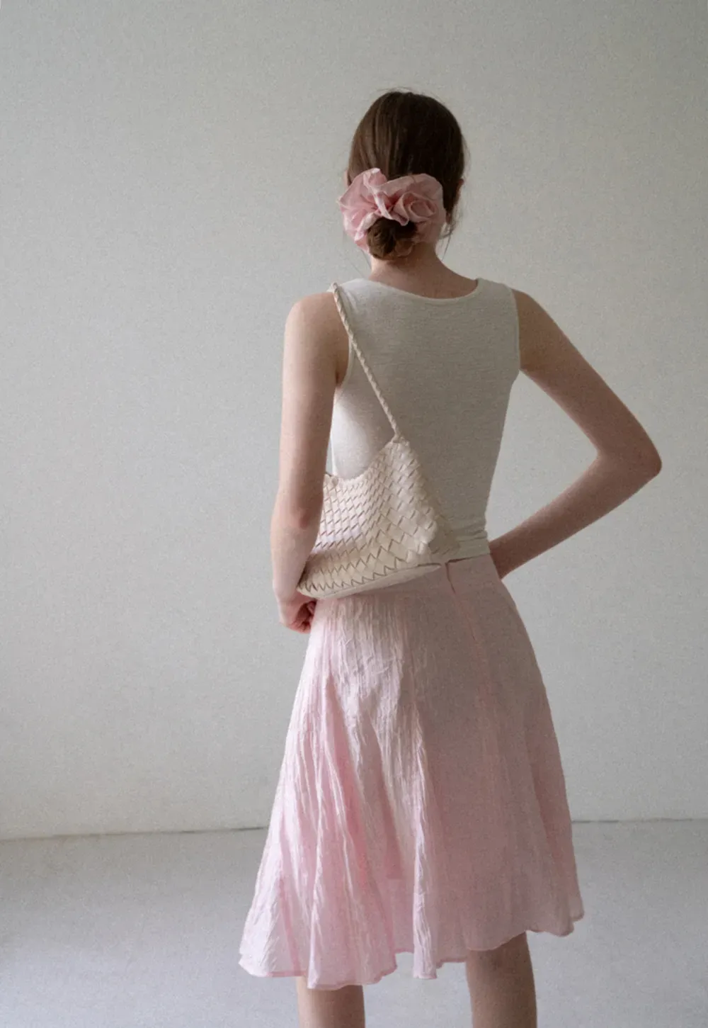 Lace Trim V Neck Sleeveless Knit Tank Top