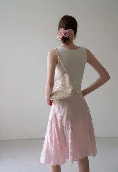 Lace Trim V Neck Sleeveless Knit Tank Top