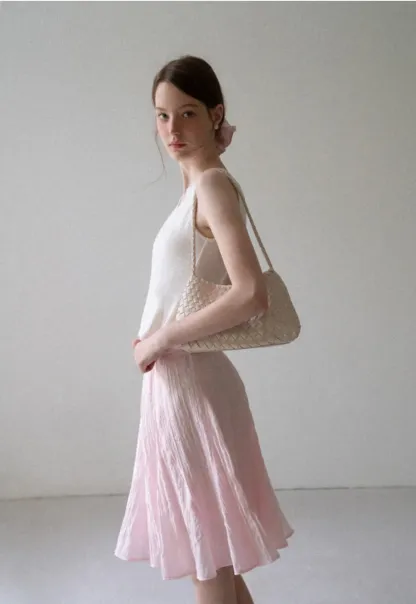 Lace Trim V Neck Sleeveless Knit Tank Top
