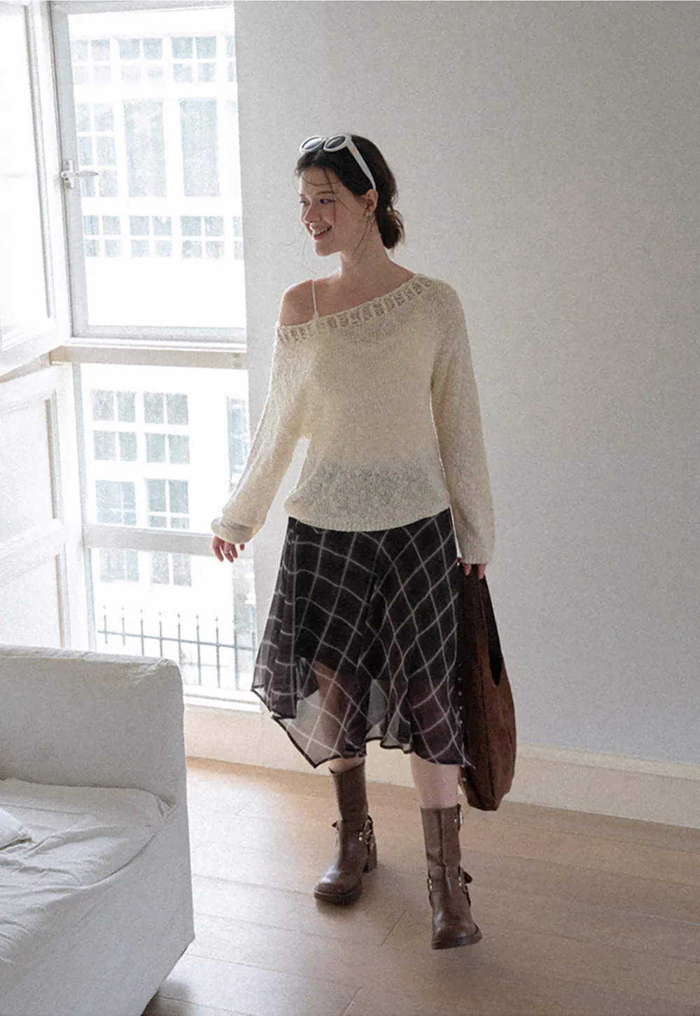 Lace Trim Cropped Knit Tank Top