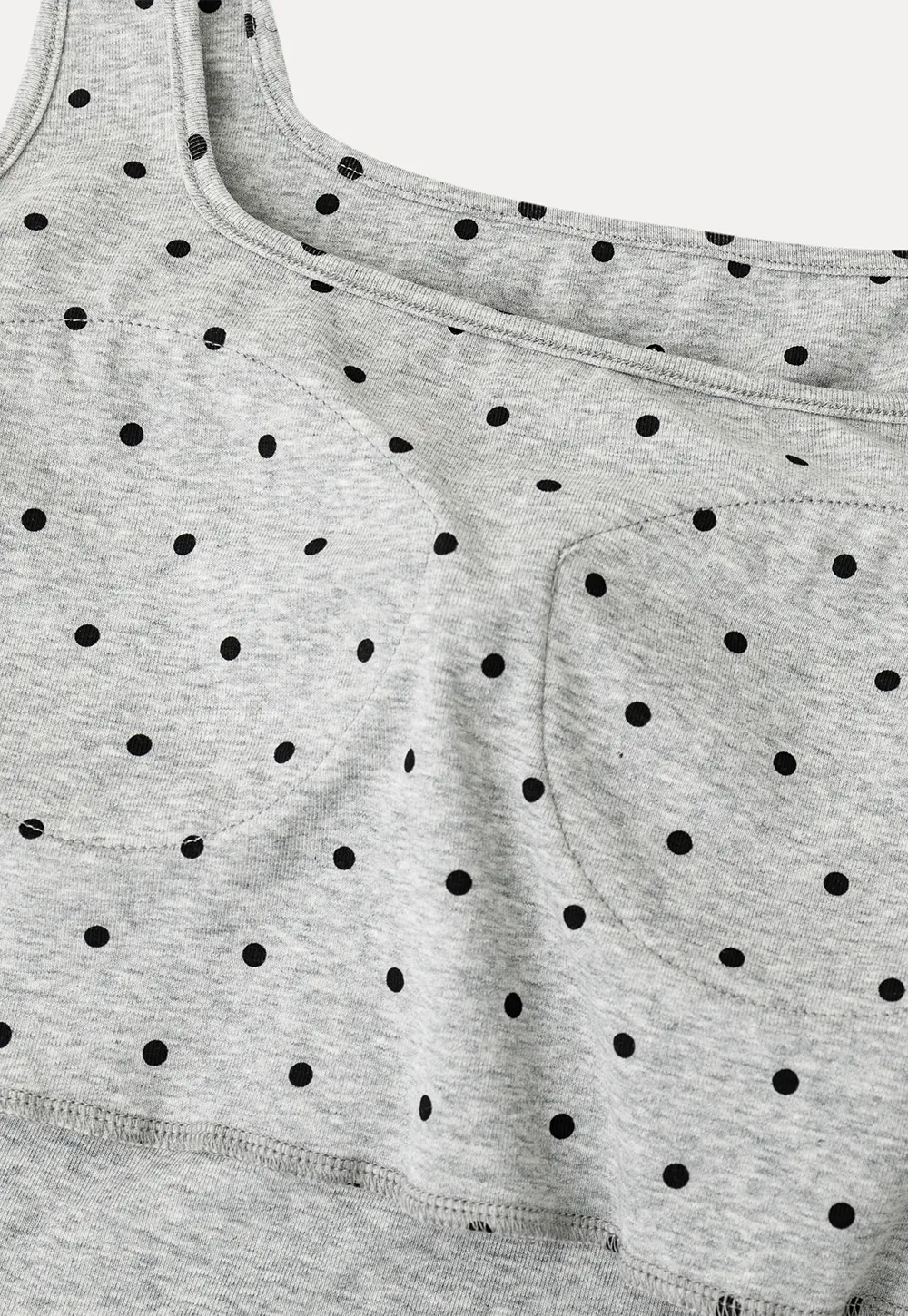 Polka Dot Print Cropped Tank Top