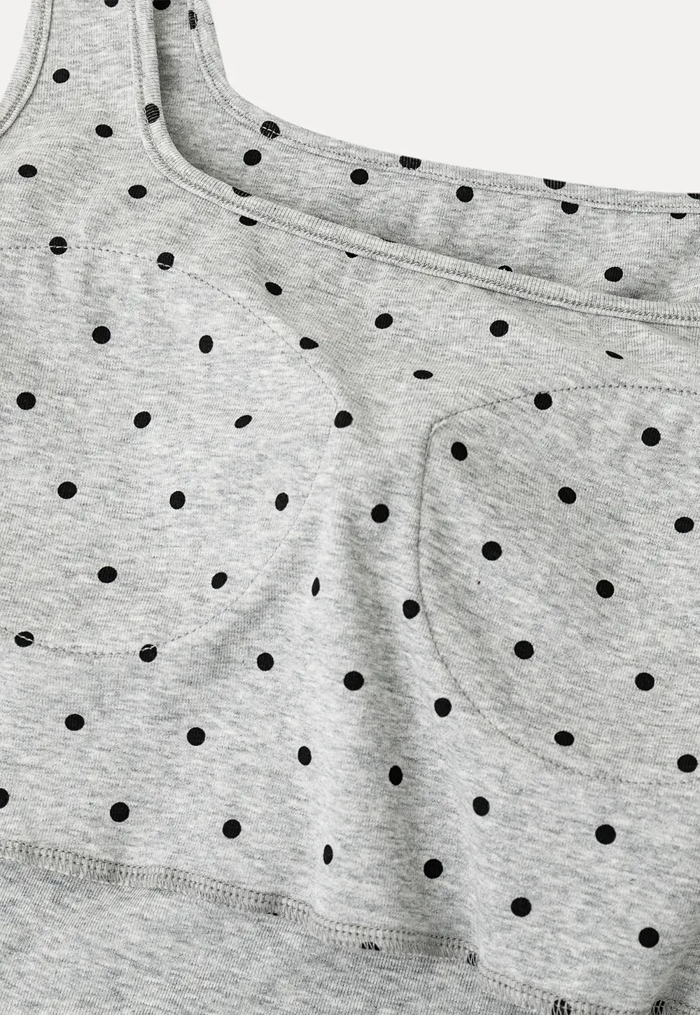 Polka Dot Print Cropped Tank Top