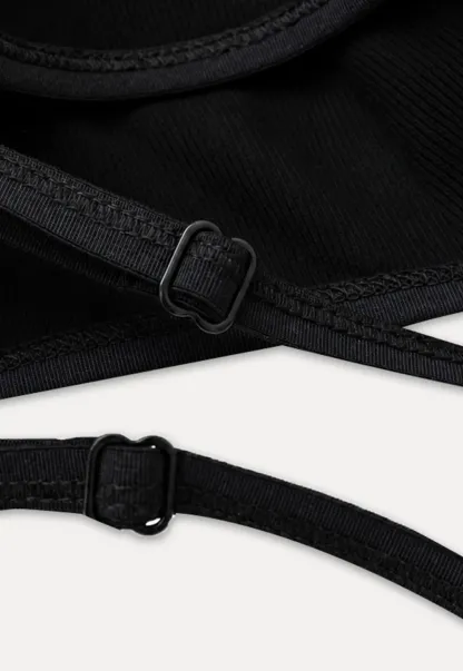 Cropped Square Neck Thin Strap Tank Top