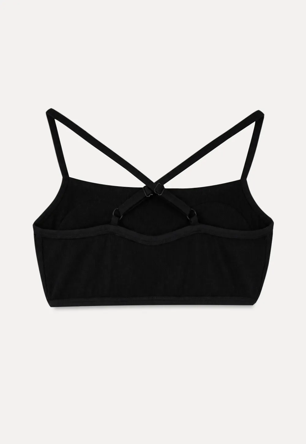 Cropped Square Neck Thin Strap Tank Top
