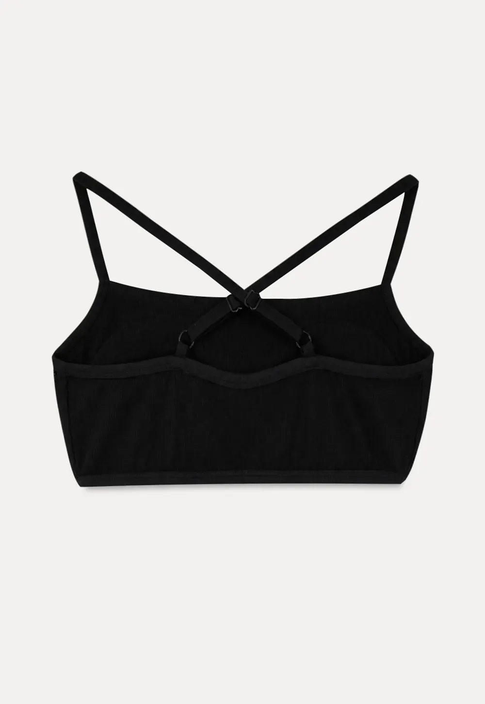 Cropped Square Neck Thin Strap Tank Top