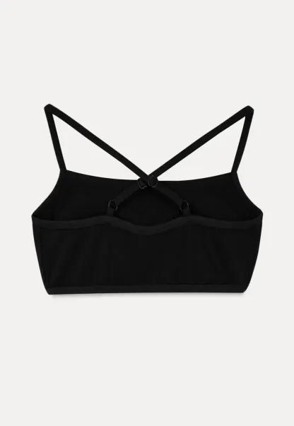 Cropped Square Neck Thin Strap Tank Top
