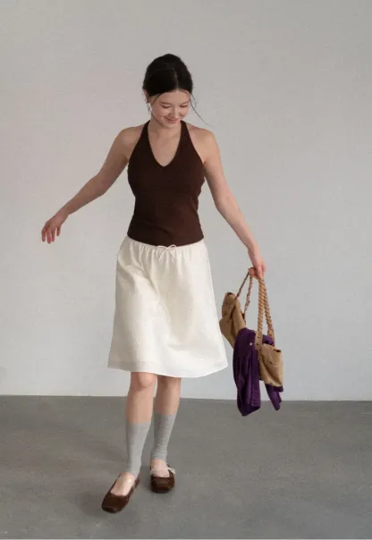 V Neck Halter Tank Top