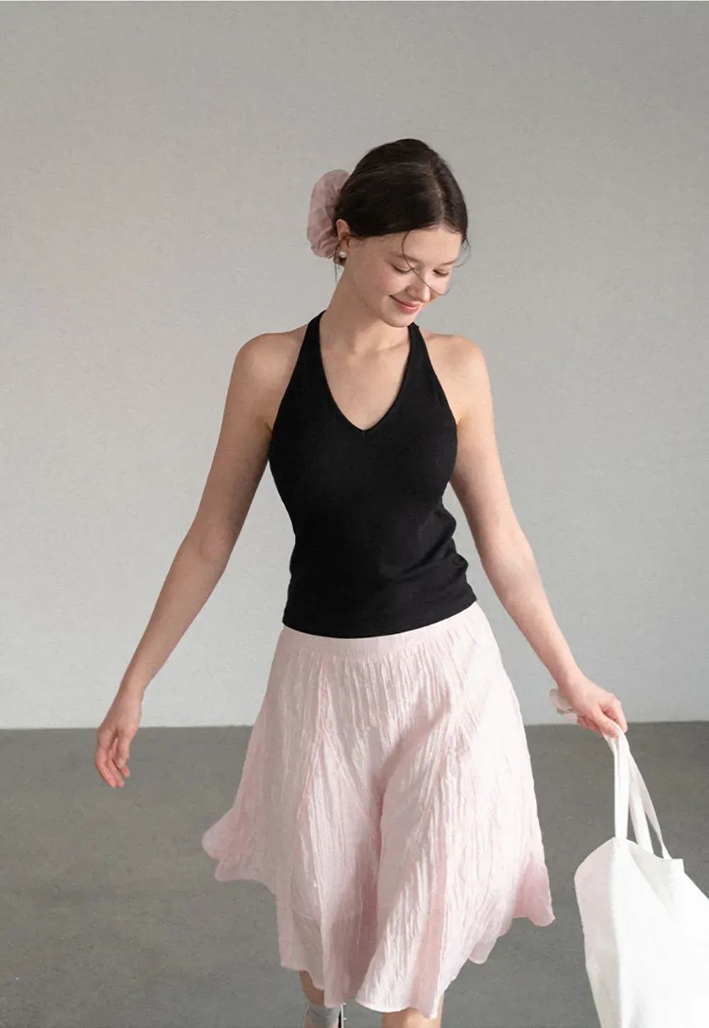 V Neck Halter Tank Top