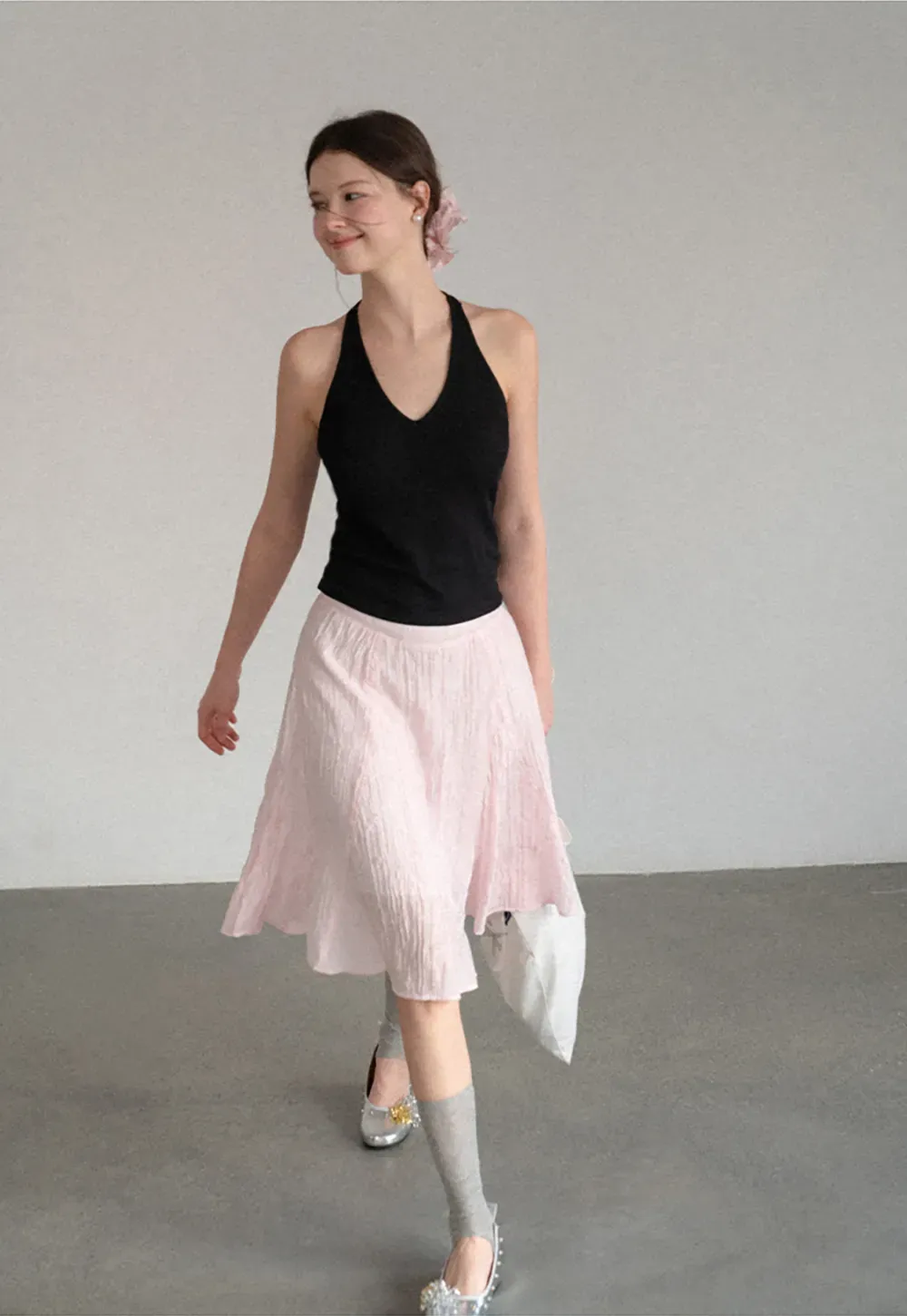 V Neck Halter Tank Top