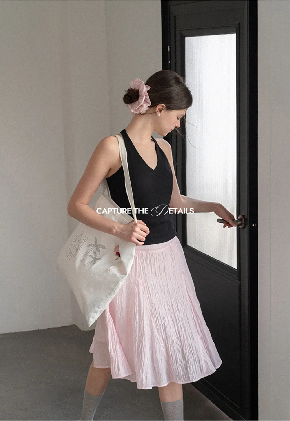 V Neck Halter Tank Top