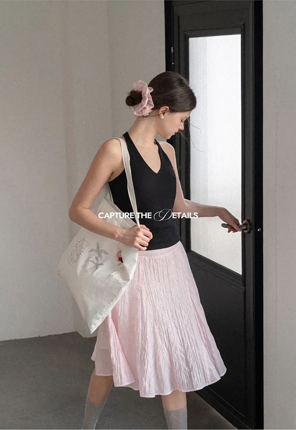 V Neck Halter Tank Top