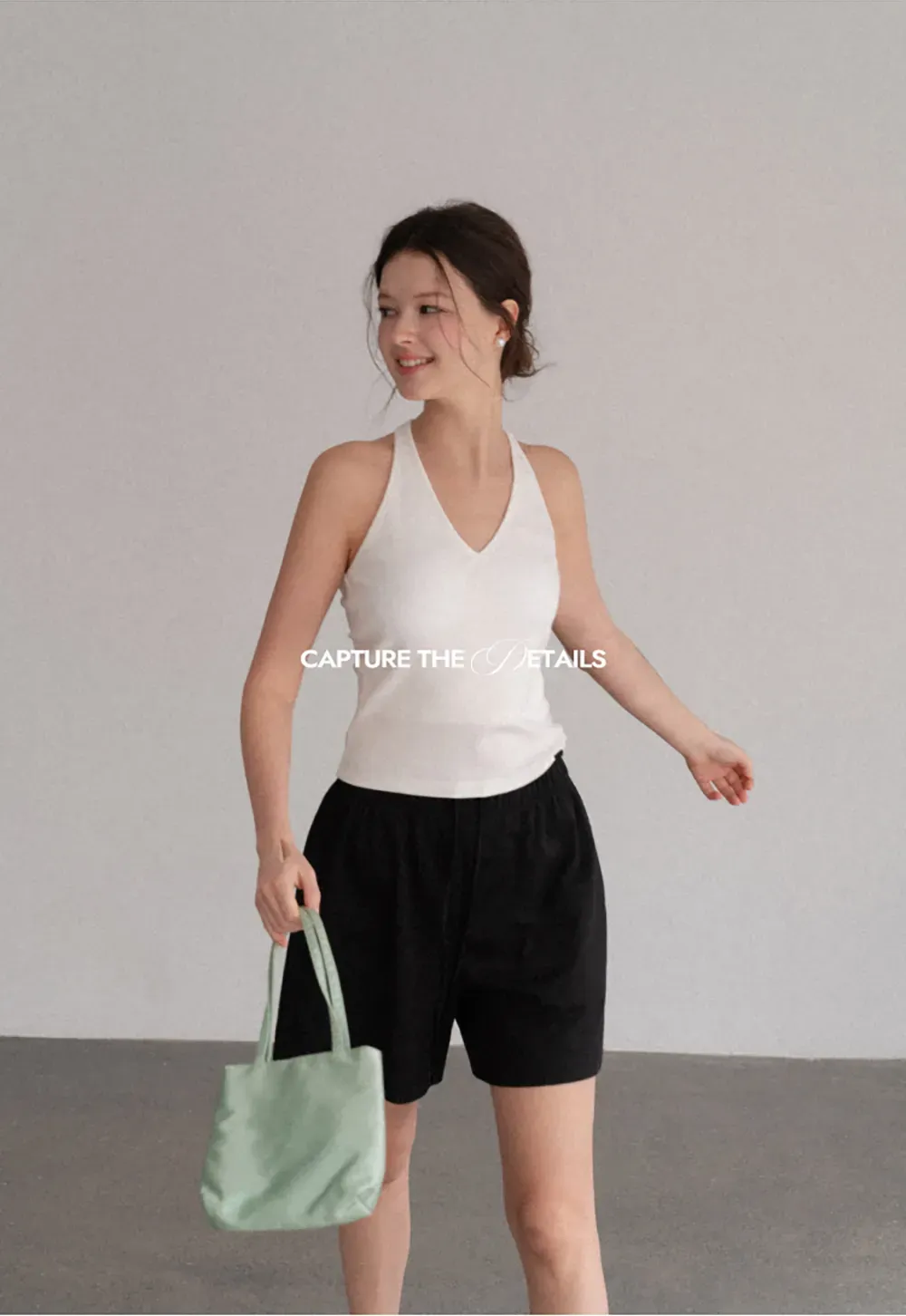 V Neck Halter Tank Top