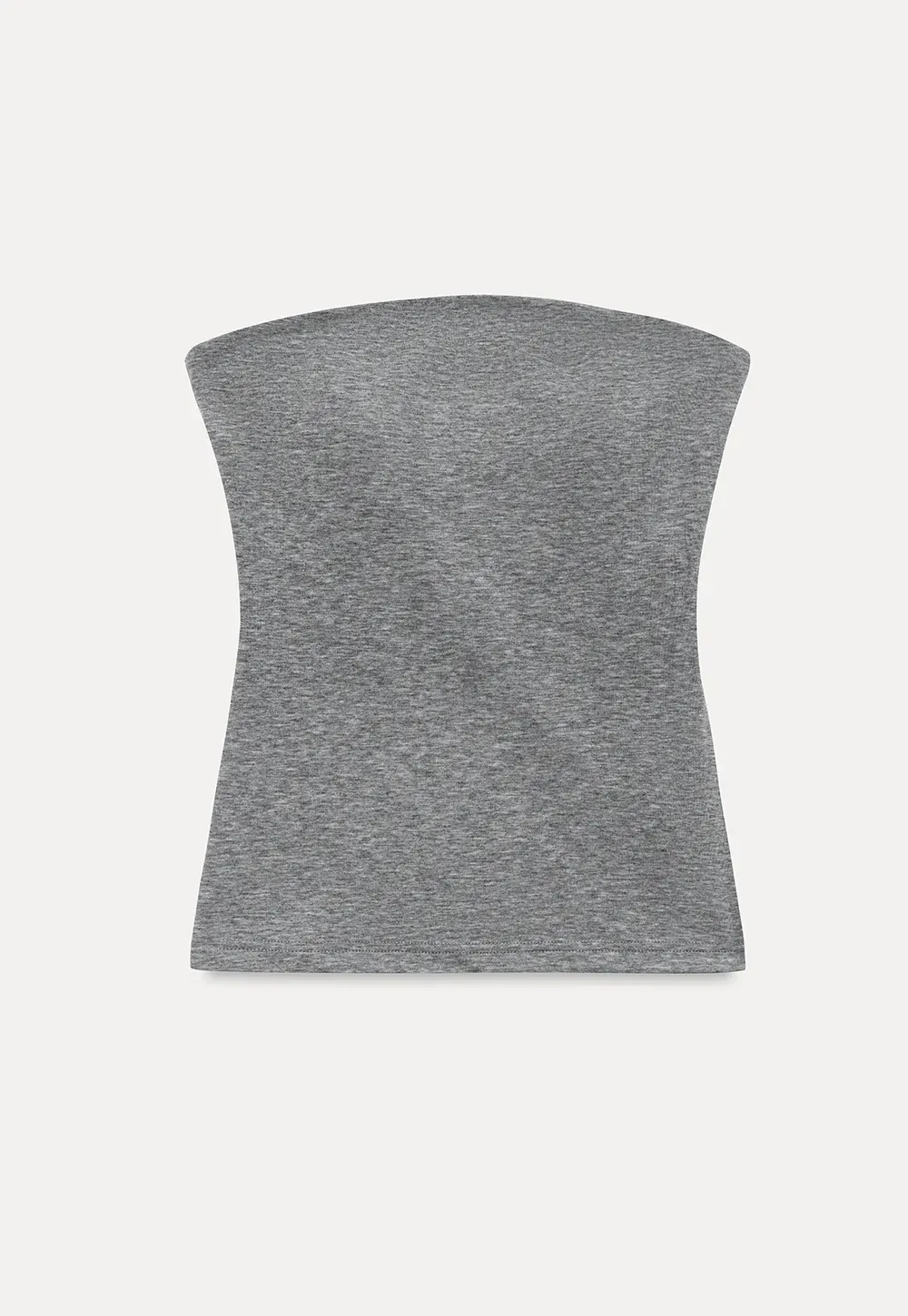 Ruched Front Strapless Tank Top