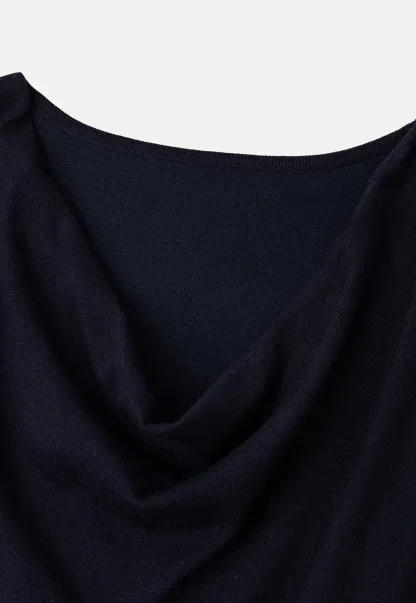 Cowl Neck Sleeveless Knit Tank Top