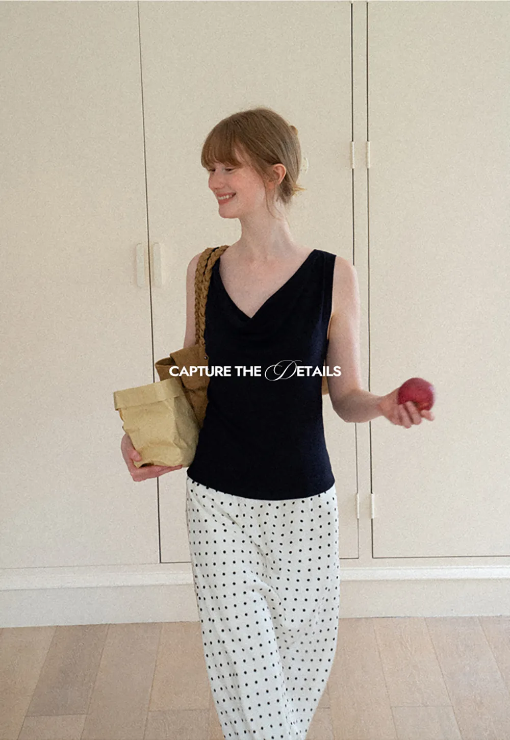 Cowl Neck Sleeveless Knit Tank Top