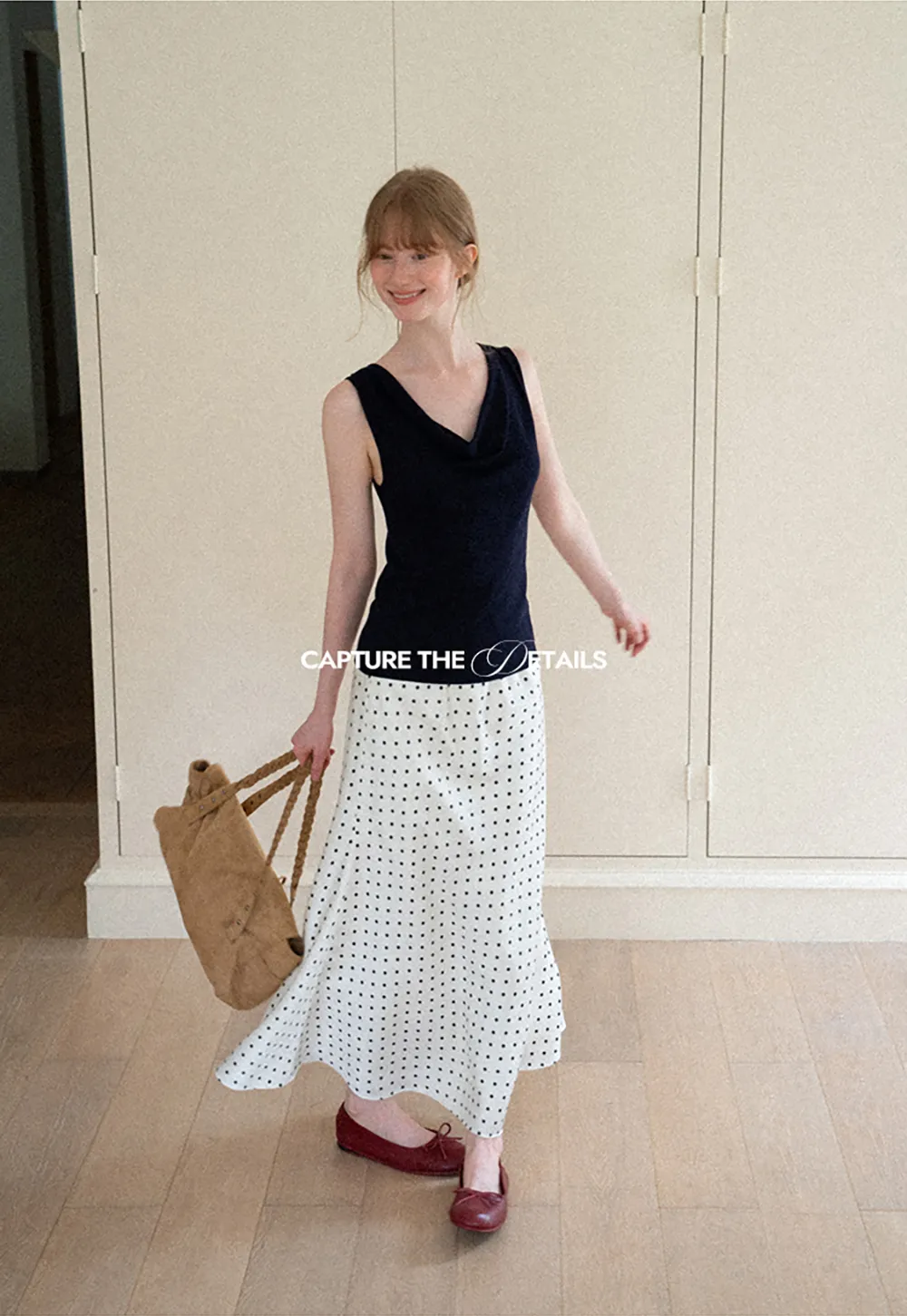 Cowl Neck Sleeveless Knit Tank Top