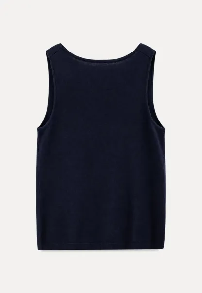 Cowl Neck Sleeveless Knit Tank Top