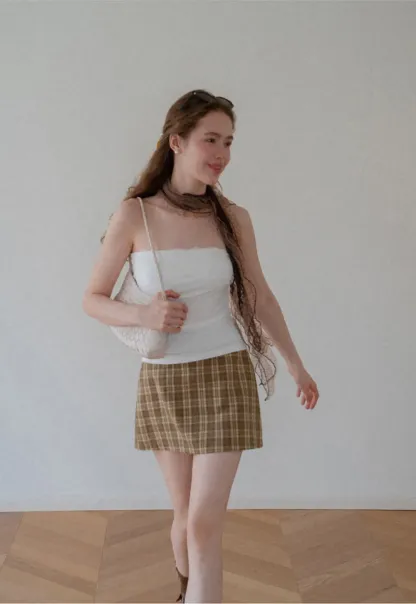 Sheer Scarf Tie Strap Tube Top