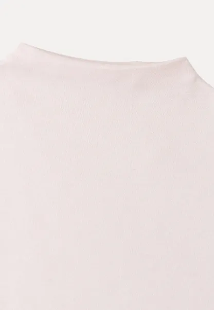 High Neck Sleeveless Ribbed Knit Tank Top