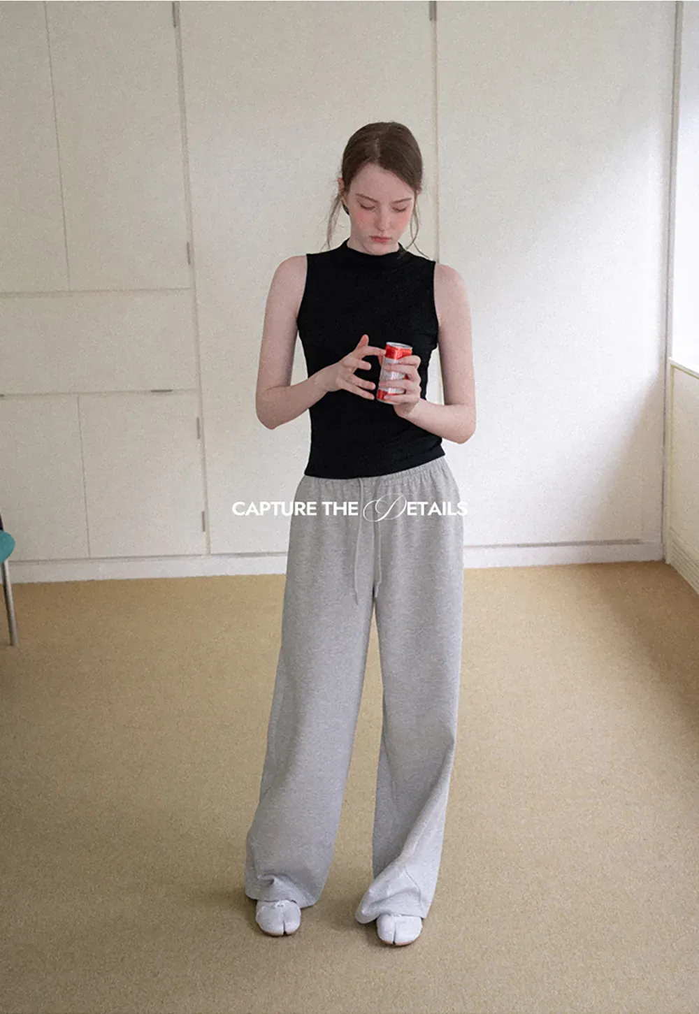 High Neck Sleeveless Ribbed Knit Tank Top