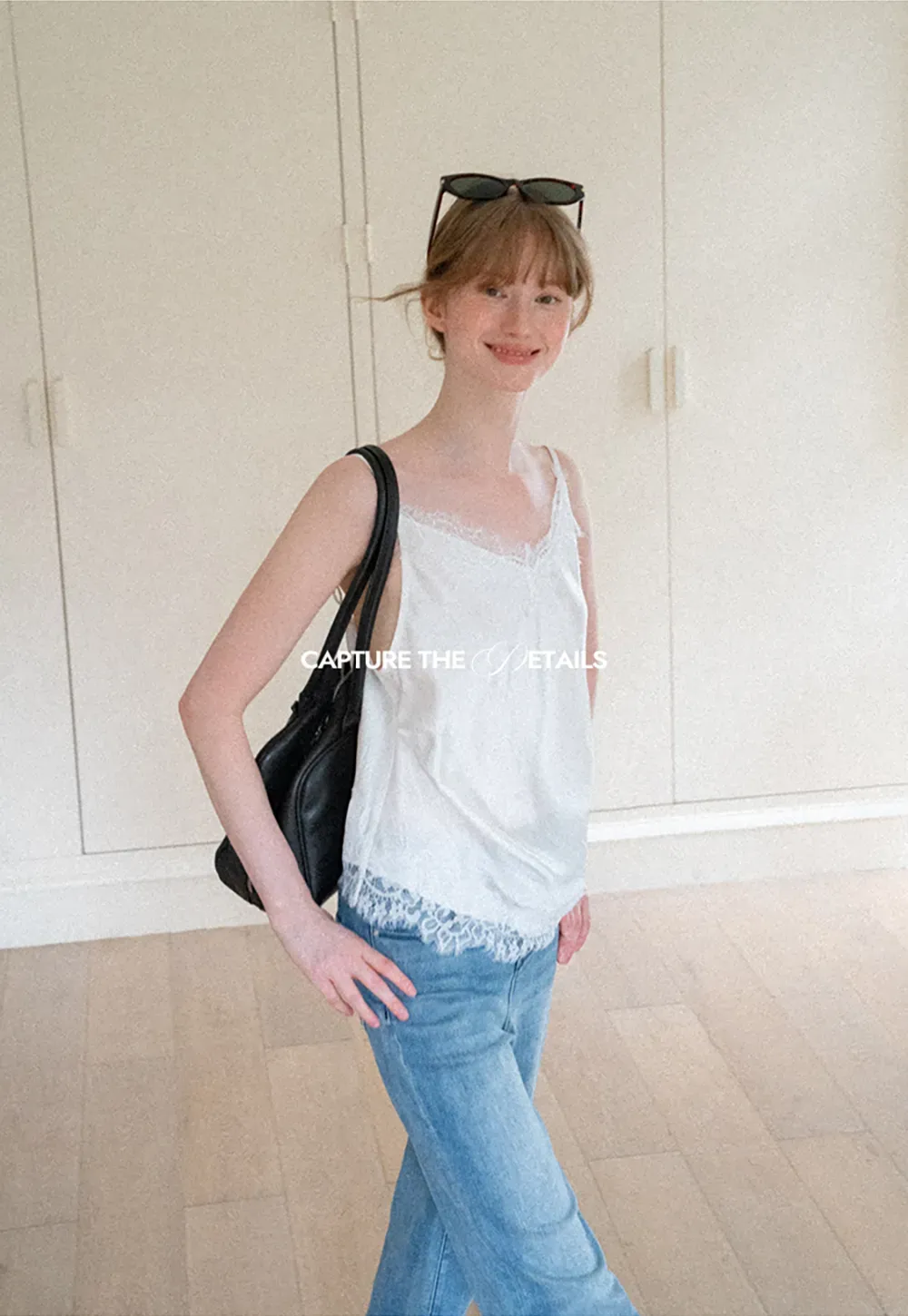 Lace Trim V Neck Camisole Tank Top