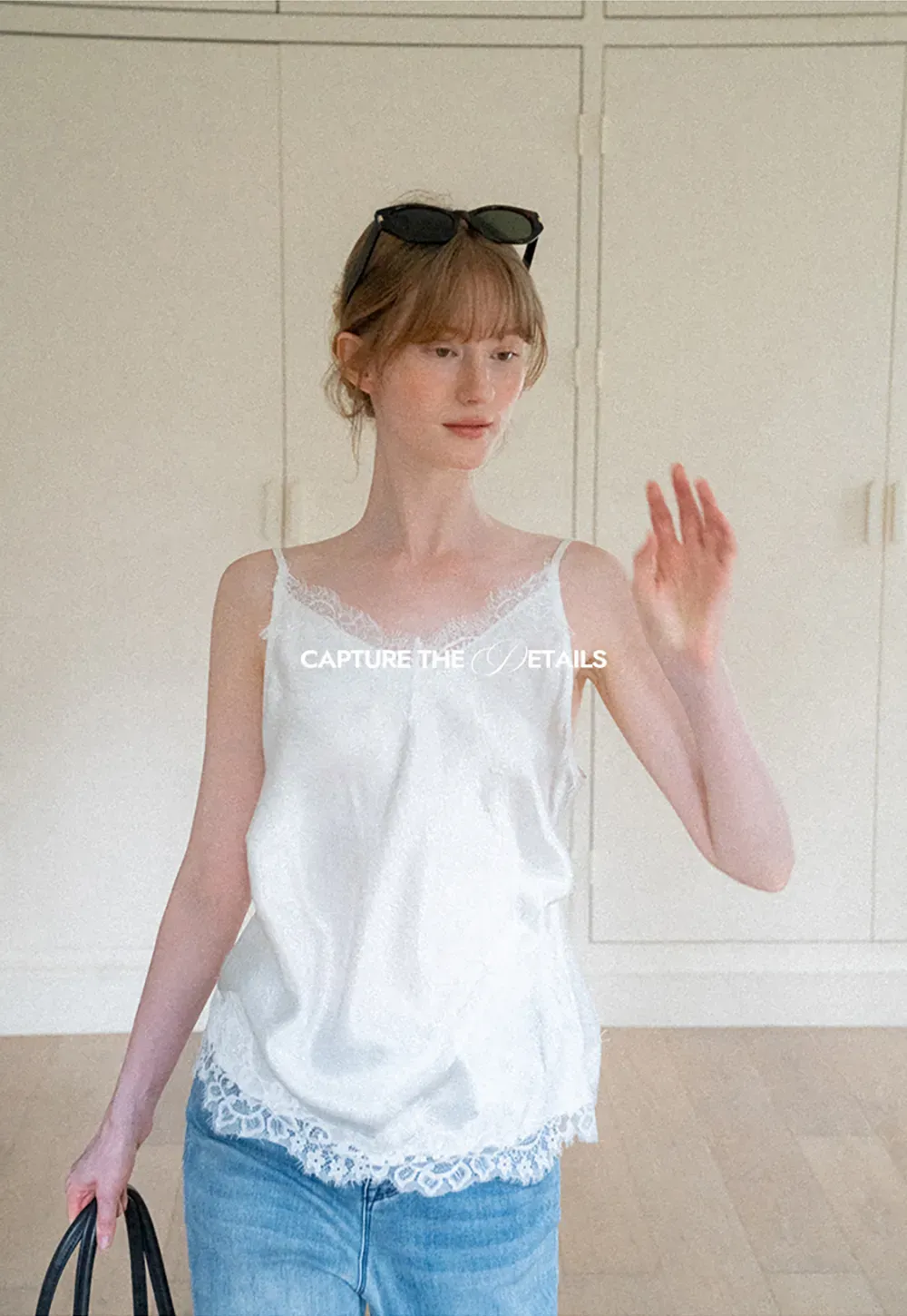 Lace Trim V Neck Camisole Tank Top