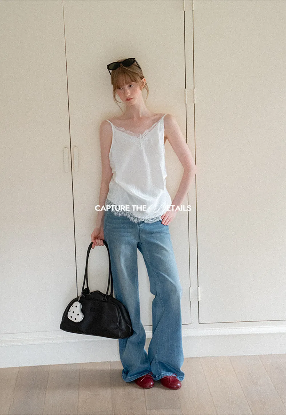 Lace Trim V Neck Camisole Tank Top