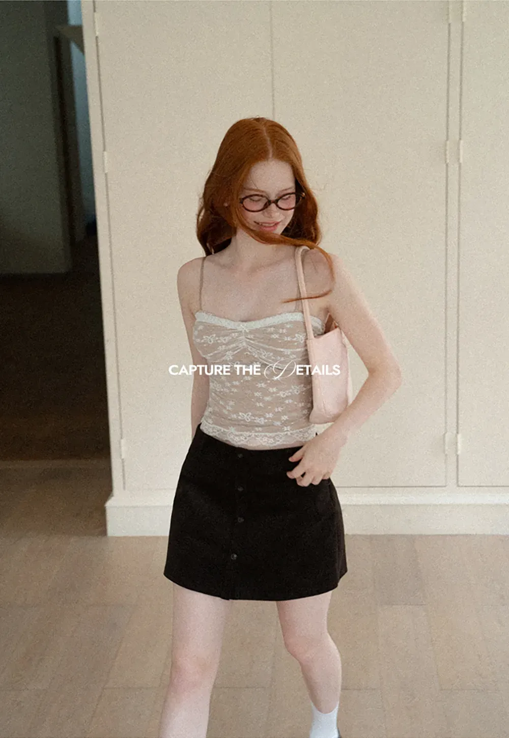Floral Lace Trim Sheer Camisole Tank Top