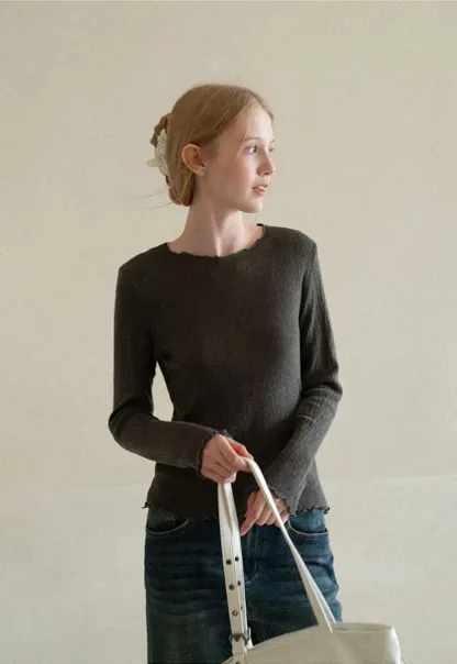 Twisted Front Ribbed Knit Tank Top