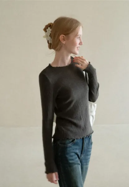 Twisted Front Ribbed Knit Tank Top