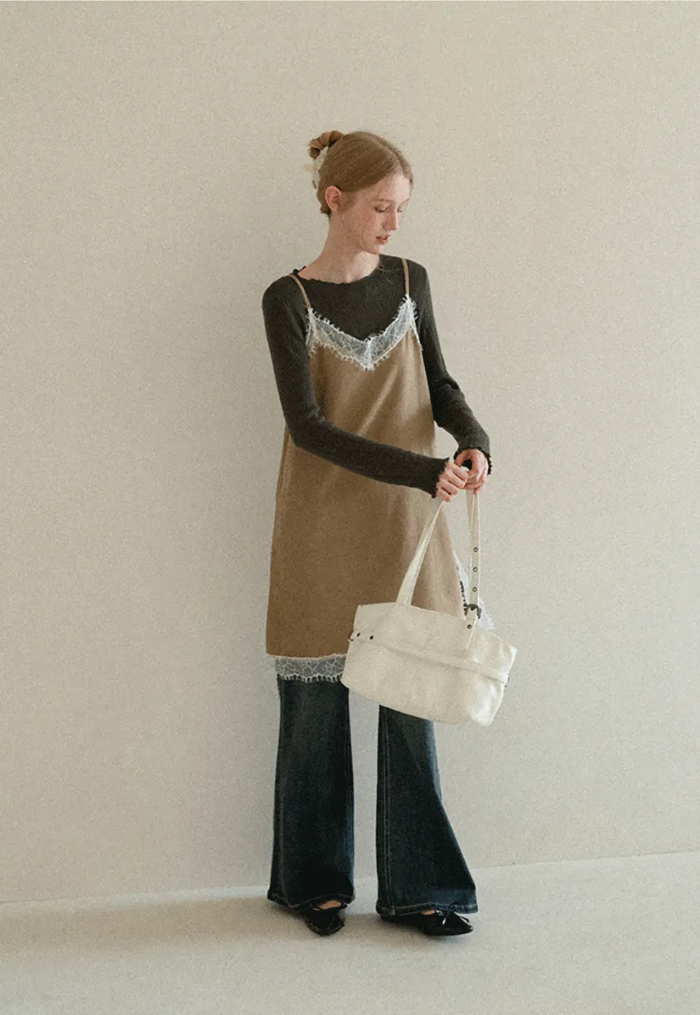 Twisted Front Ribbed Knit Tank Top