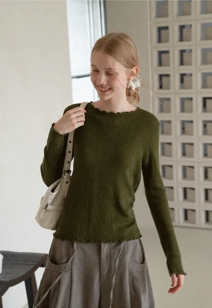 Twisted Front Ribbed Knit Tank Top