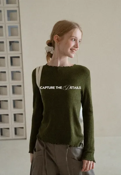 Twisted Front Ribbed Knit Tank Top