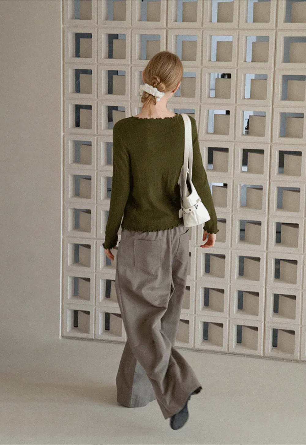 Twisted Front Ribbed Knit Tank Top