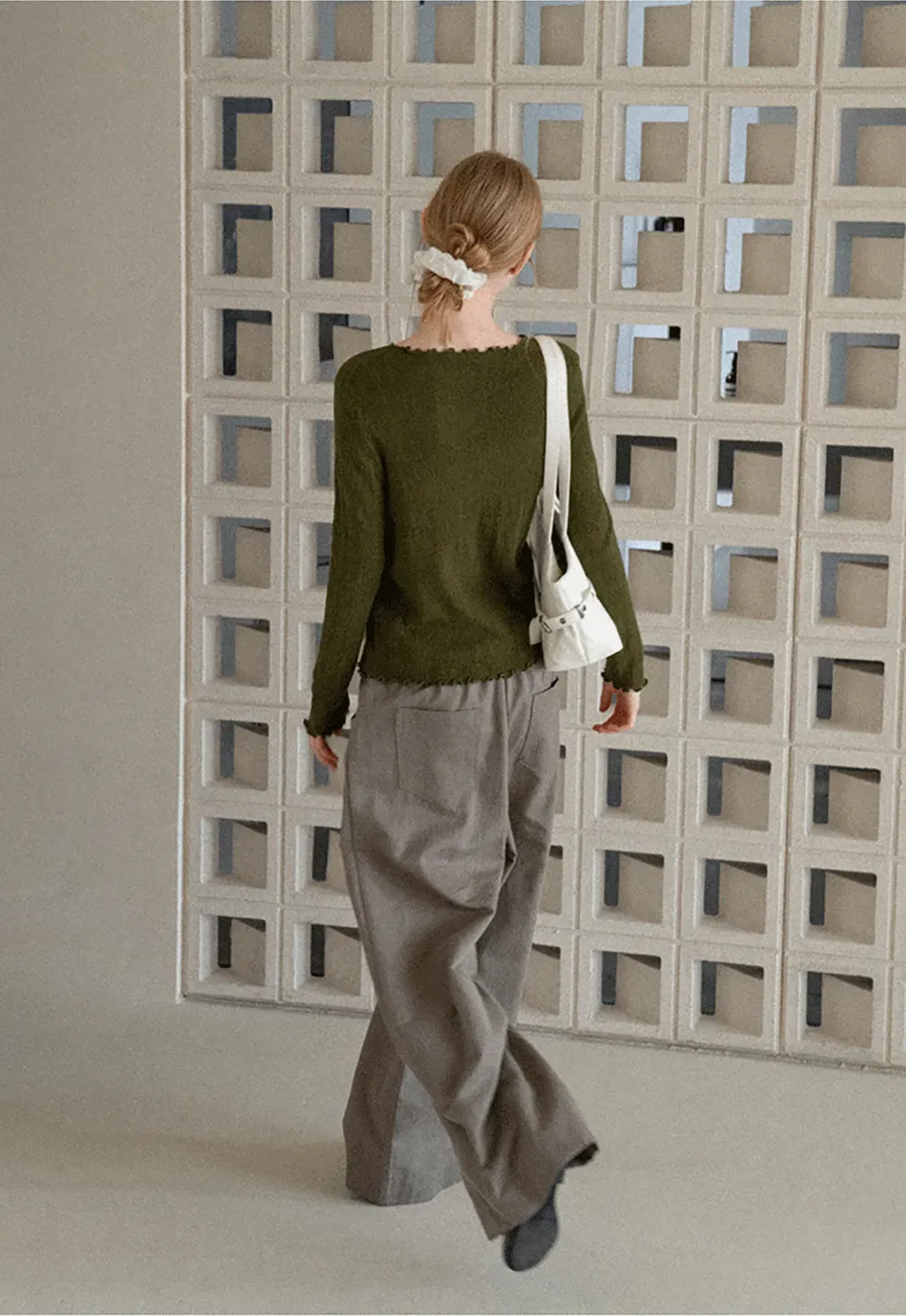 Twisted Front Ribbed Knit Tank Top