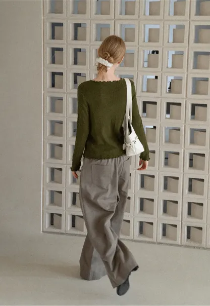 Twisted Front Ribbed Knit Tank Top
