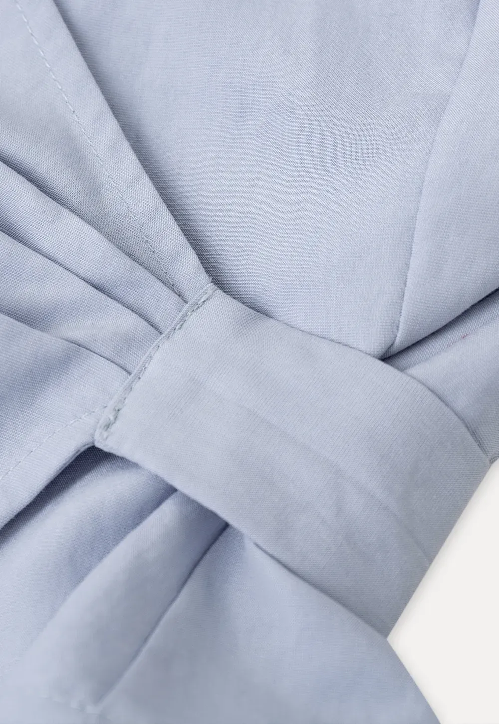 Short Sleeve Wrap Shirt with Tie Waist