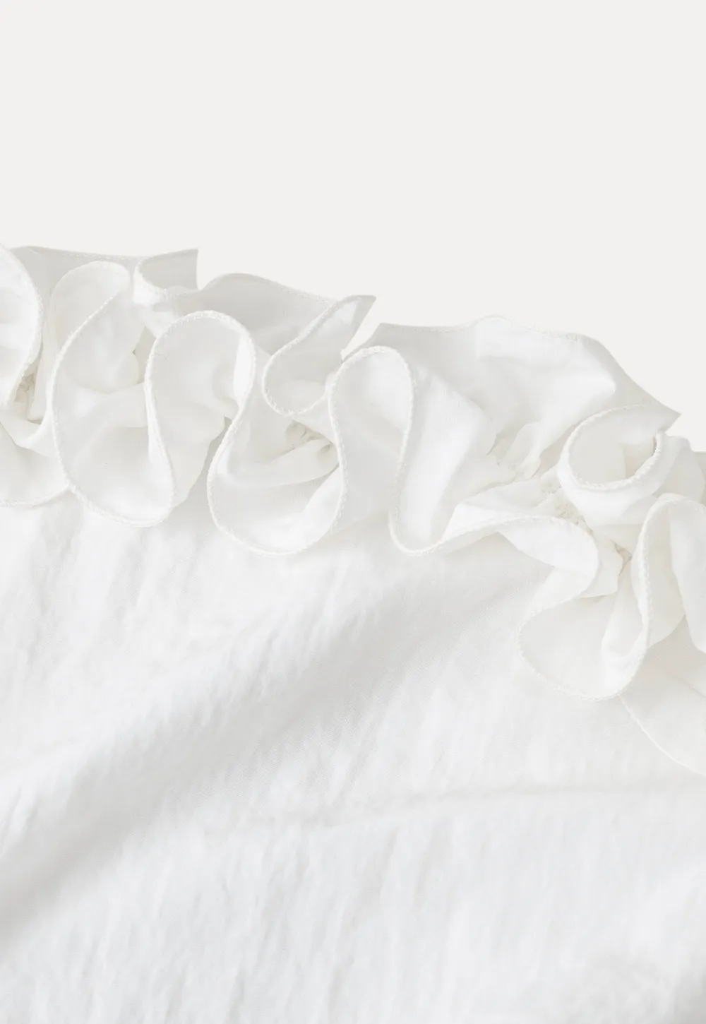 Off Shoulder Ruffled Top with Gathered Waist