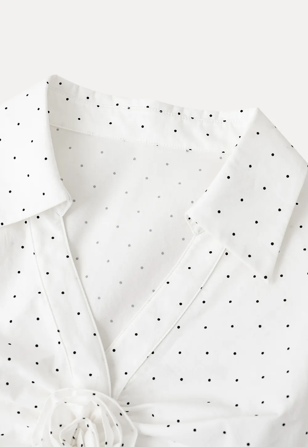 Pleated Front Detail Short Sleeve Collared Shirt