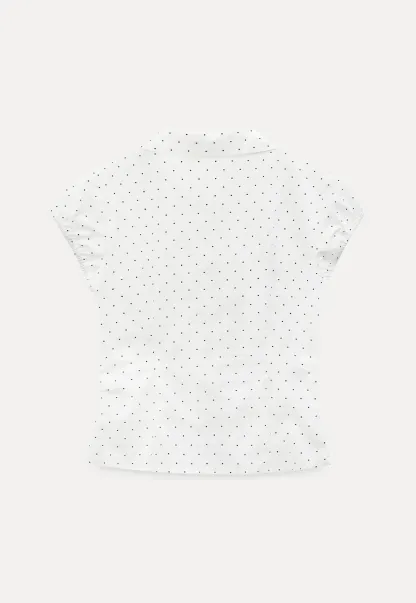Pleated Front Detail Short Sleeve Collared Shirt