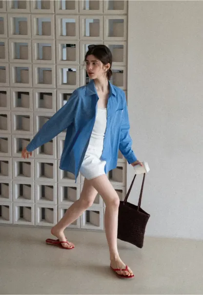 Long Sleeve Button Up Shirt with Collar