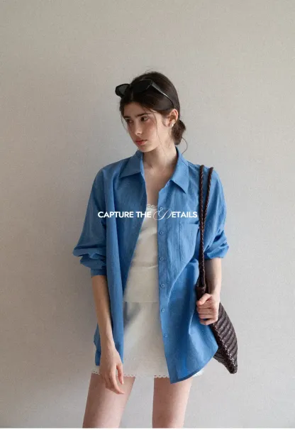 Long Sleeve Button Up Shirt with Collar