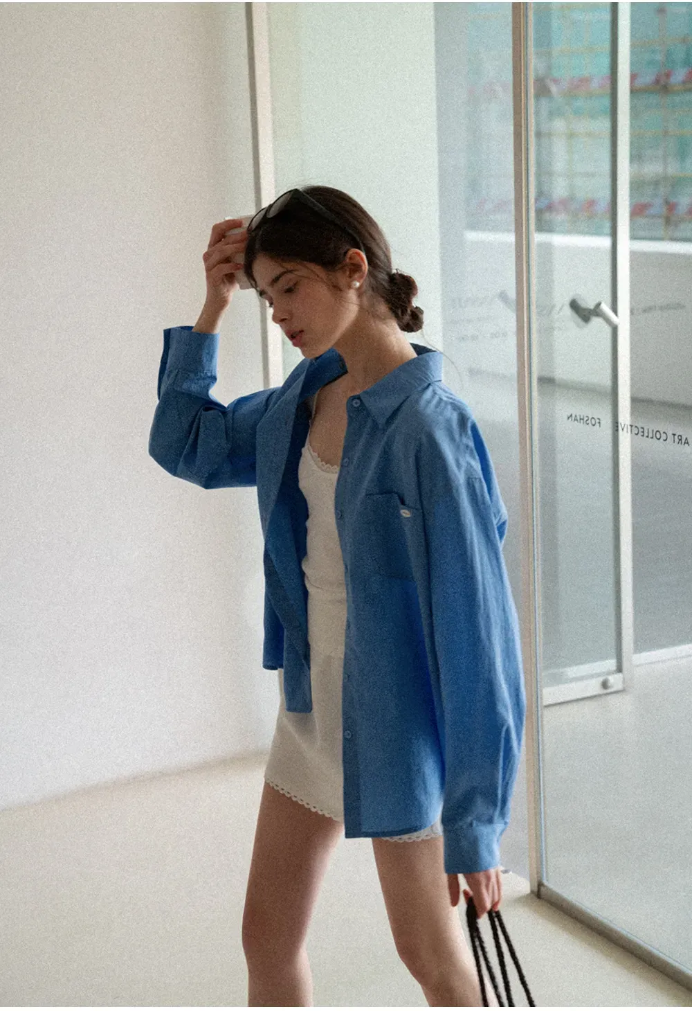 Long Sleeve Button Up Shirt with Collar