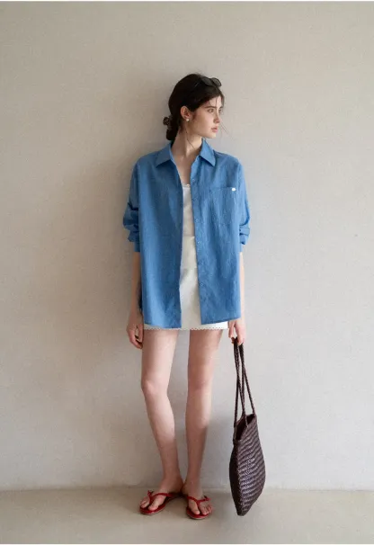 Long Sleeve Button Up Shirt with Collar