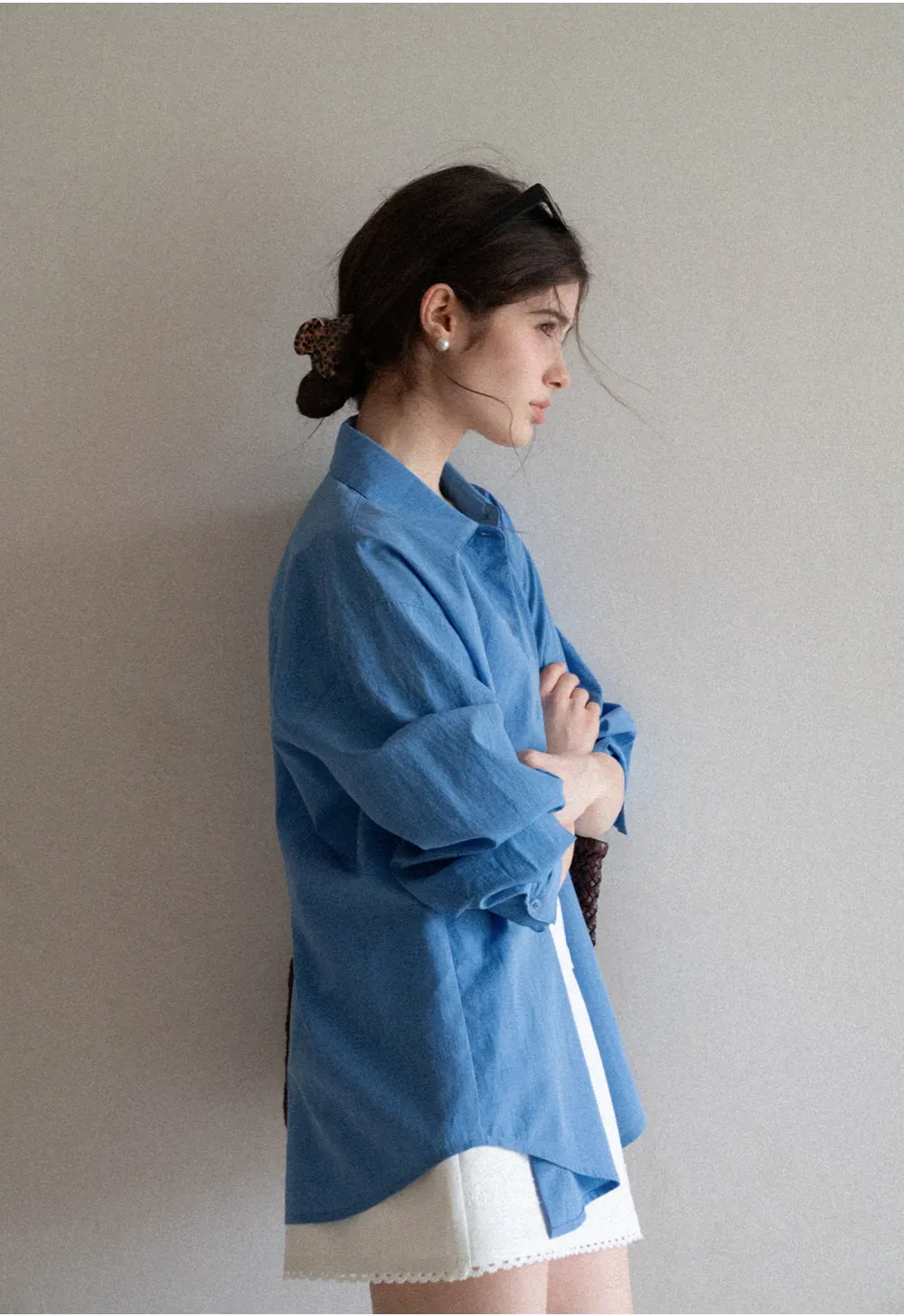 Long Sleeve Button Up Shirt with Collar