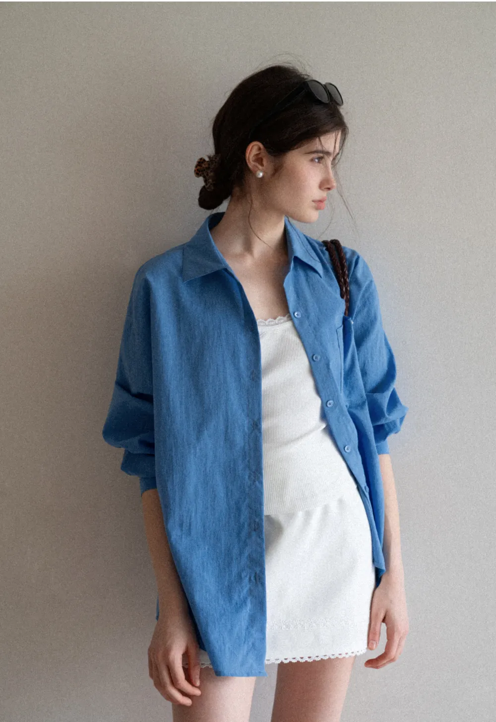 Long Sleeve Button Up Shirt with Collar